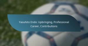 Yasuhito Endo: Upbringing, Professional Career, Contributions